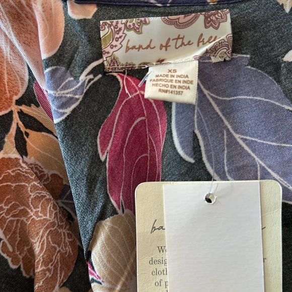 Band Of The Free Astrid Hi-Lo Floral Wrap Maxi Boho Dress (S) NWT - Picture 12 of 13